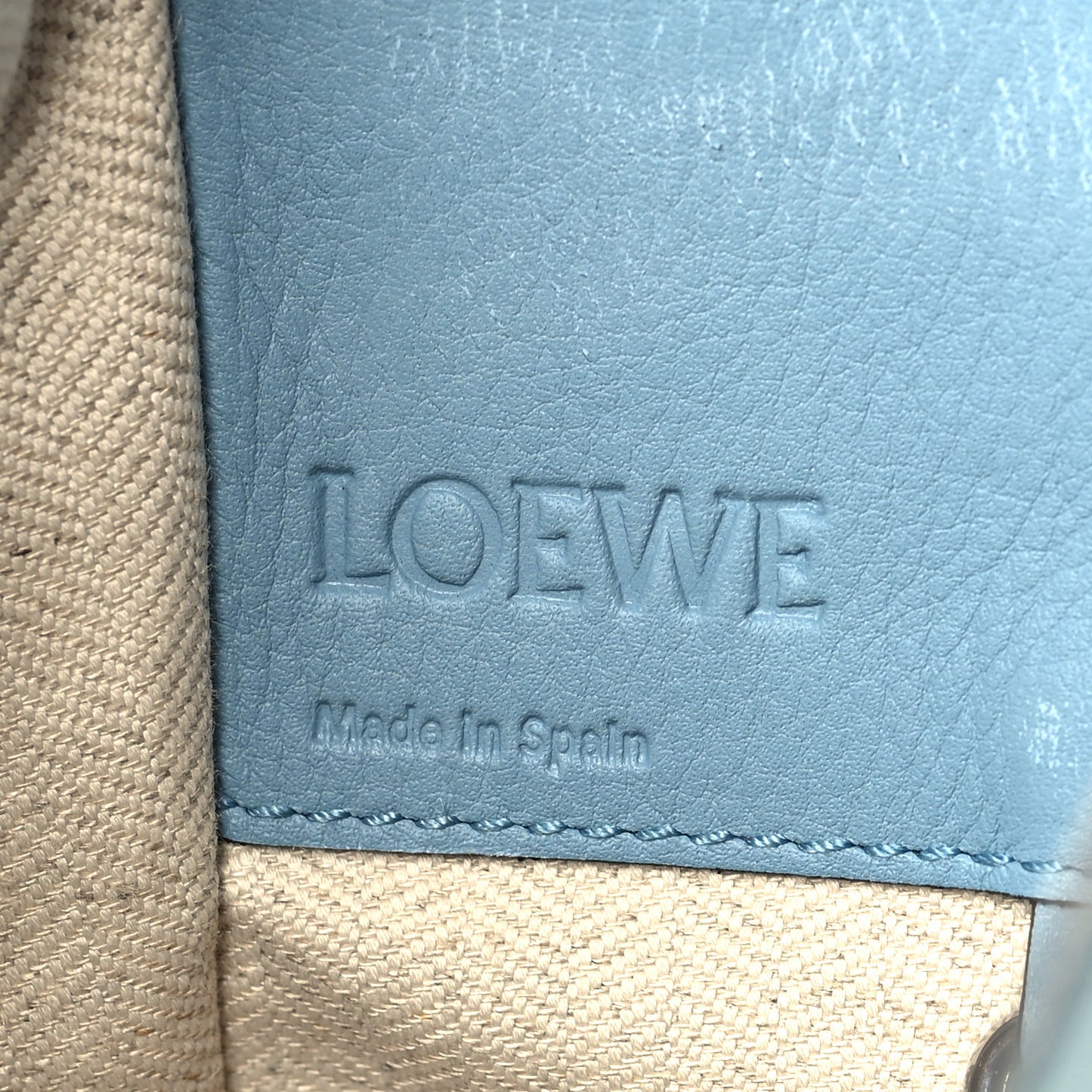 Calfskin Small Hammock Shoulder Bag Light Blue