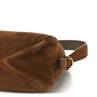 Prada Scamosciato Suede Medium Aimee Shoulder Bag Cacao 10 of 10