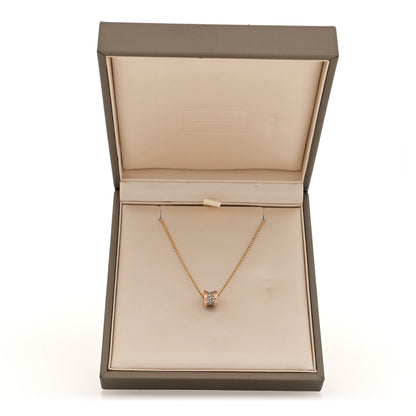 Bulgari 18K Rose Gold Diamond Small B.Zero1 Pave Pendant Necklace 5 of 5