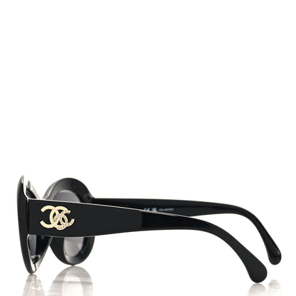 Chanel Acetate Polarized Oval CC Sunglasses 5469-B-A 3 of 8