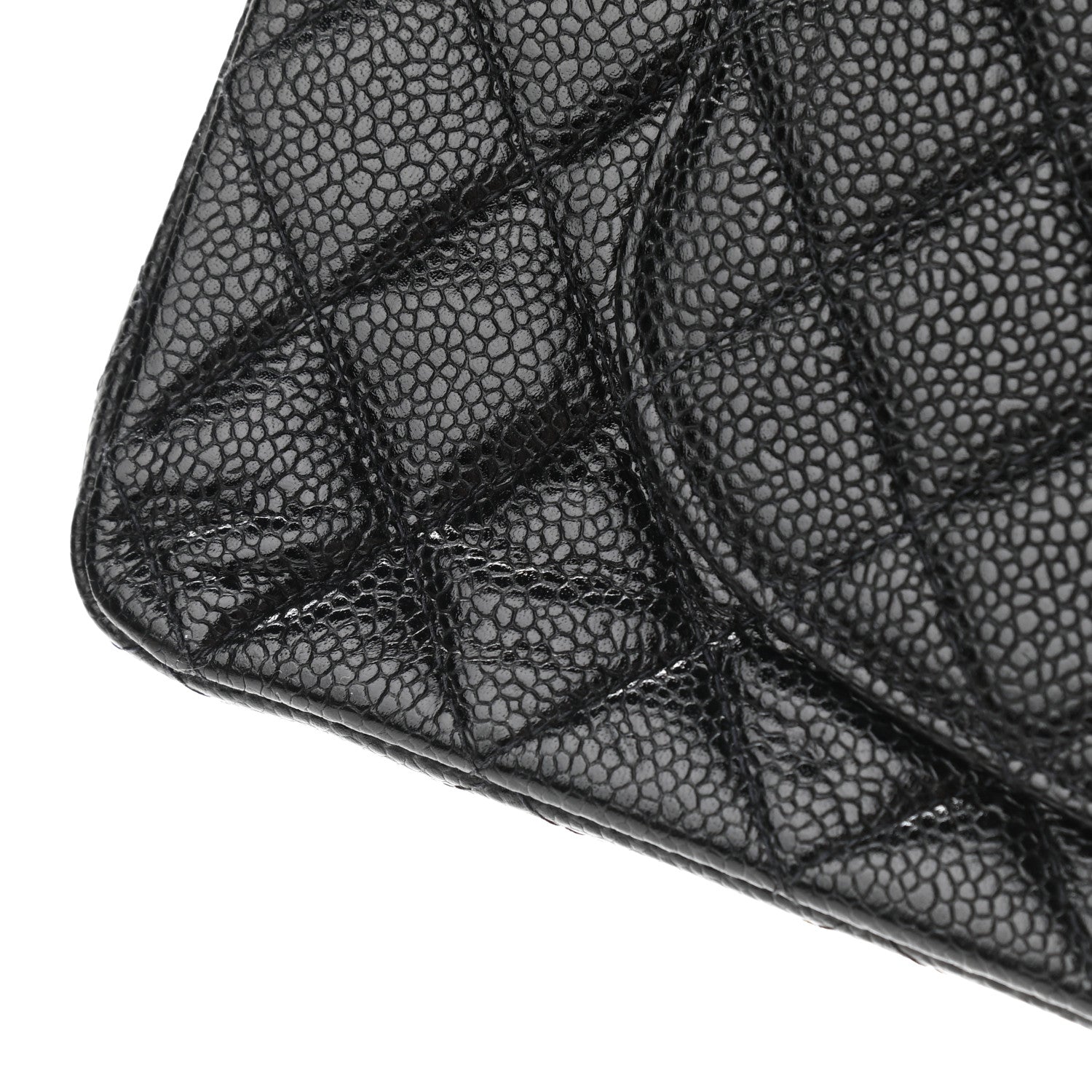 Chanel Caviar Quilted Medium Double Flap Black 10 of 13