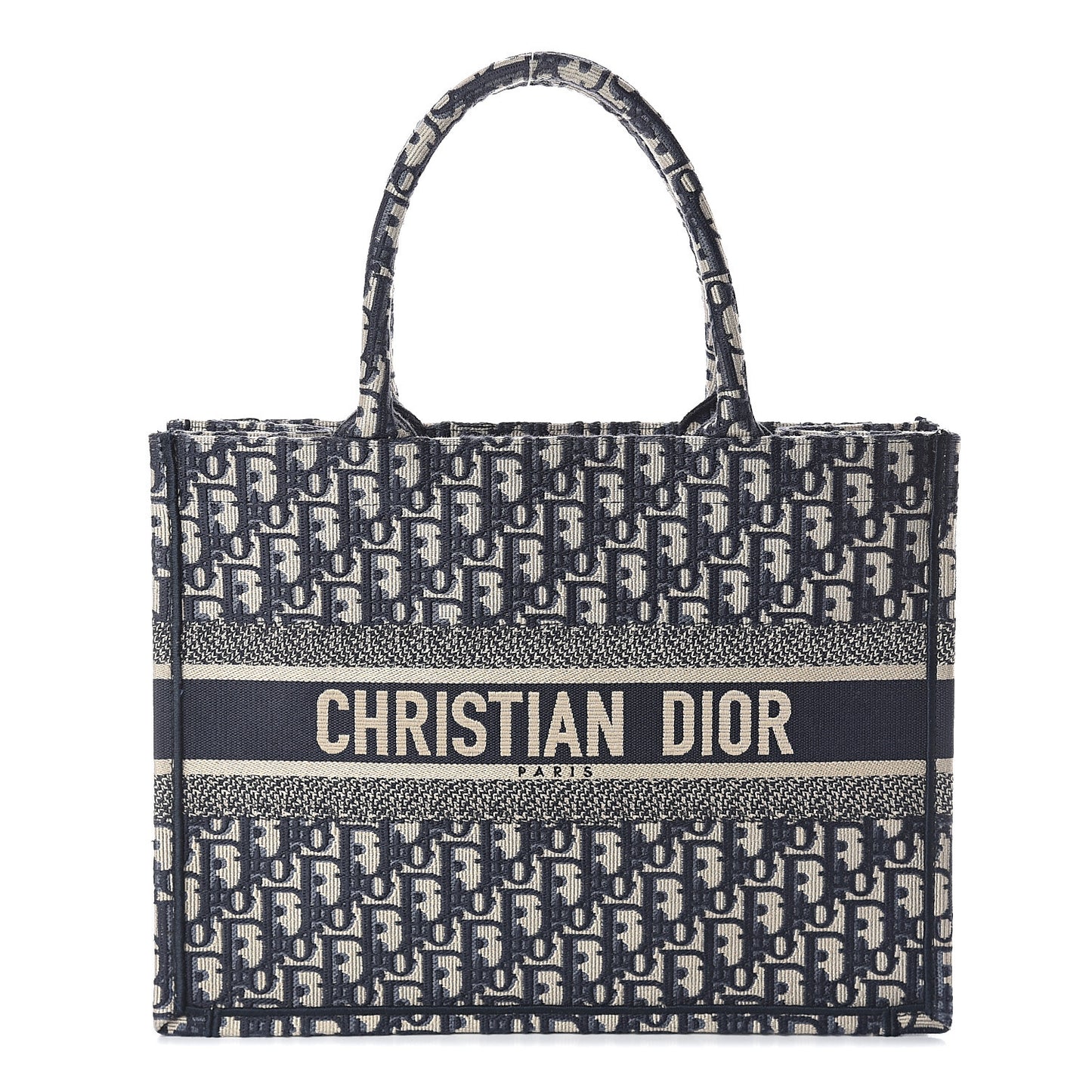 Oblique Medium Book Tote Blue Multicolor