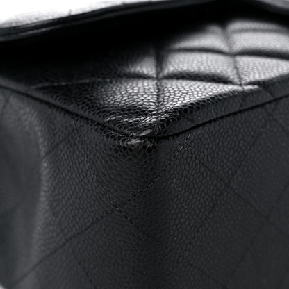 Chanel Caviar Quilted Jumbo Double Flap Black 8 of 13