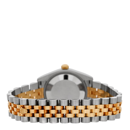 Rolex Stainless Steel 18K Yellow Gold 31mm Oyster Perpetual Datejust Watch White Roman 178273 3 of 5