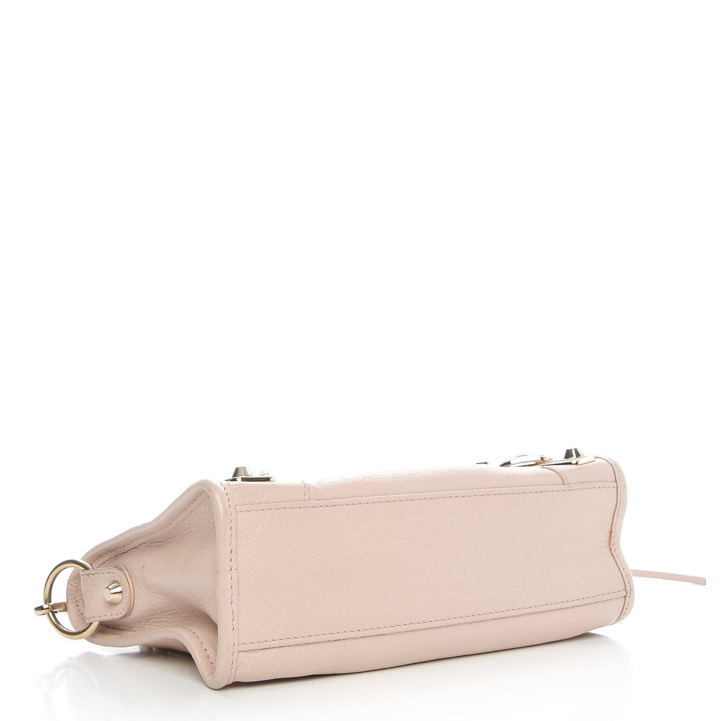 Chevre Gold Metallic Edge Hardware Mini City Rose Aubepine Bois de Rose