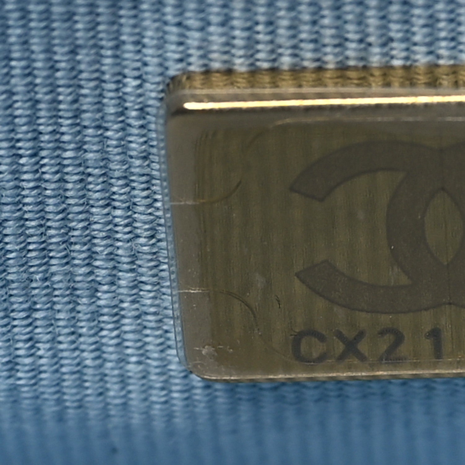 Chanel Lambskin Quilted Chanel 19 Wallet On Chain WOC Light Blue 9 of 11