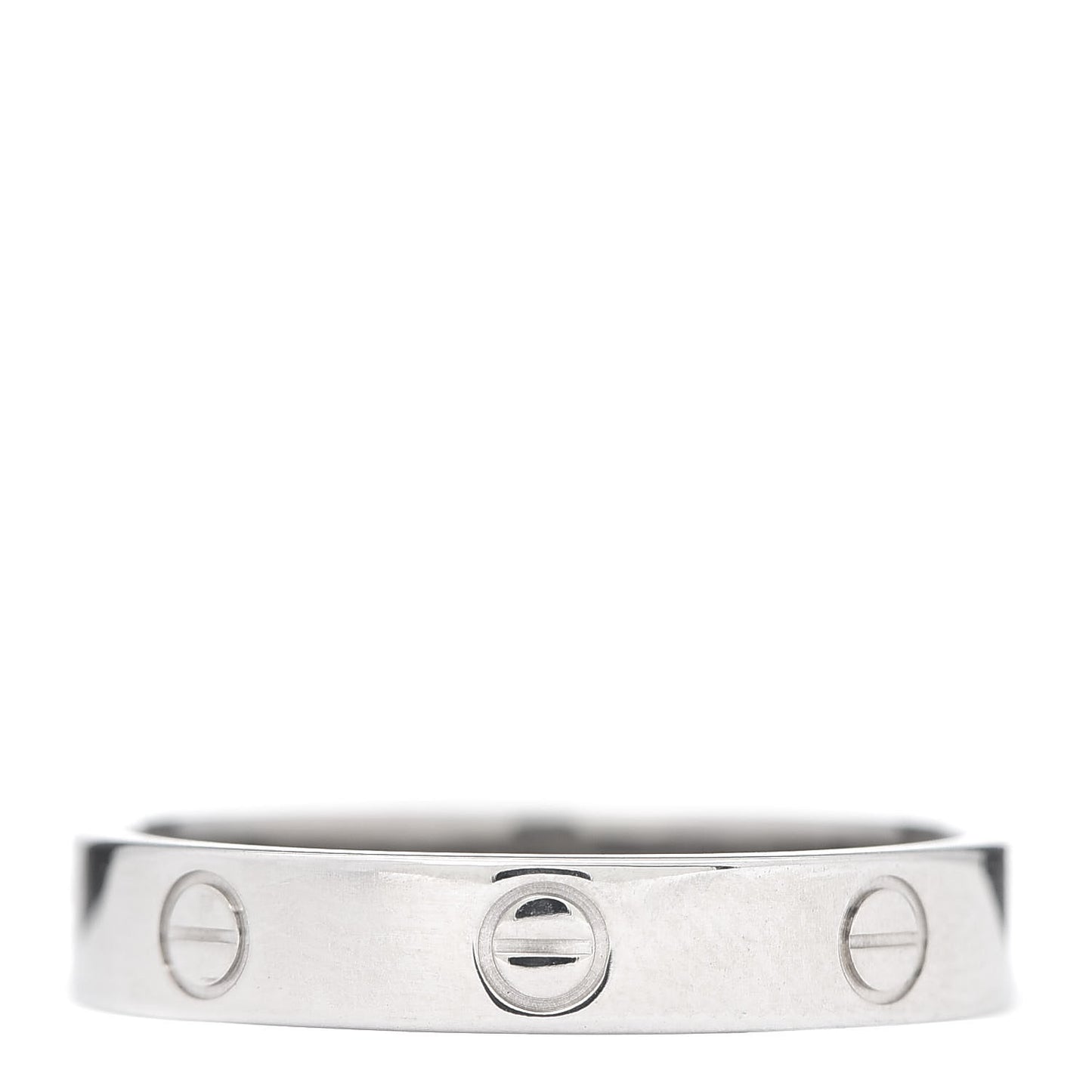 18K White Gold 3.5mm LOVE Wedding Band Ring 60 9