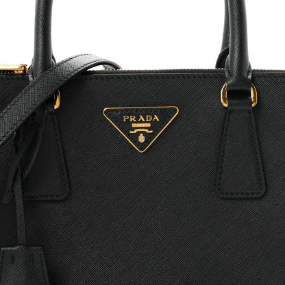 Prada Saffiano Medium Galleria Double Zip Tote Black 8 of 10