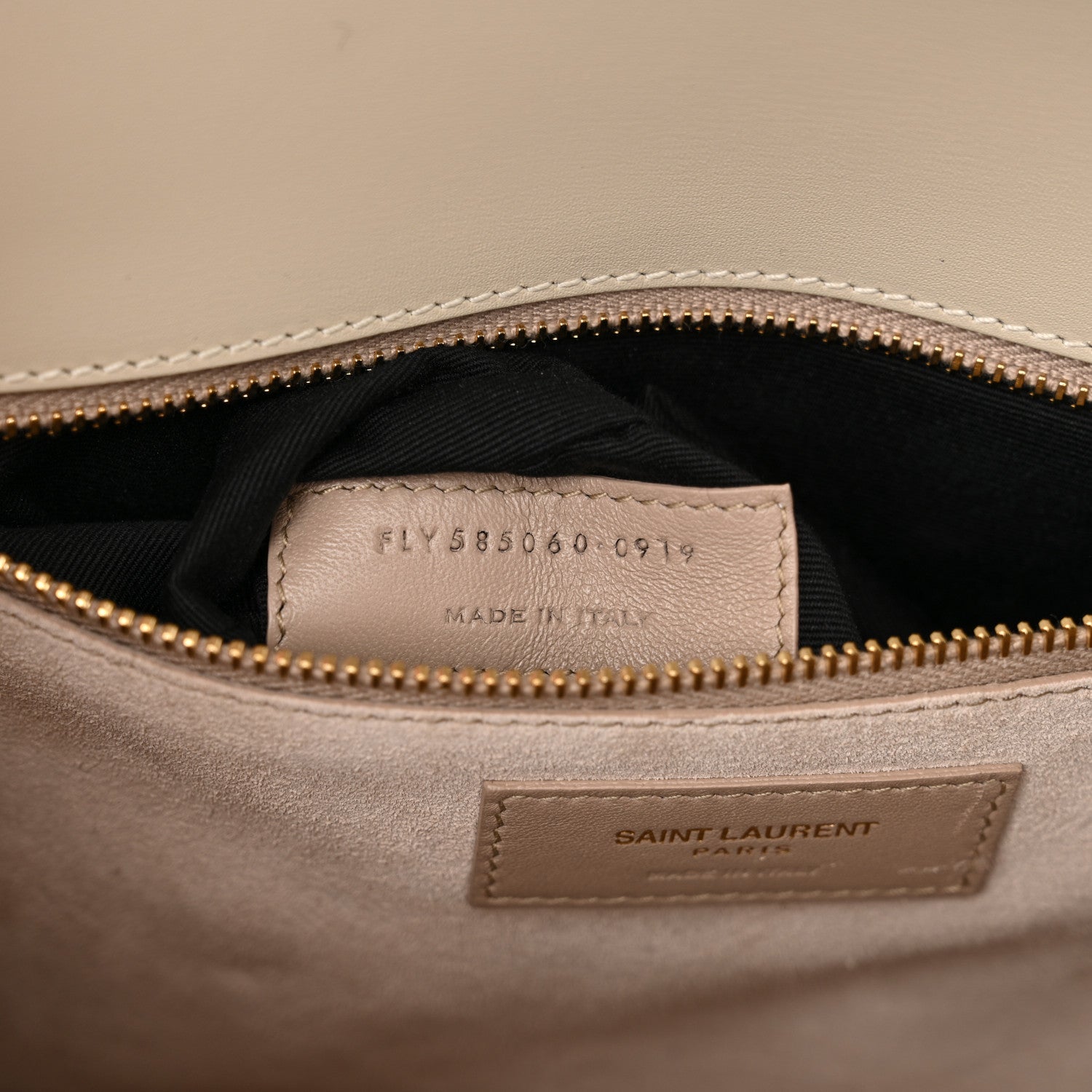 Saint Laurent Smooth Calfskin Le Carre Satchel Dark Beige 5 of 10
