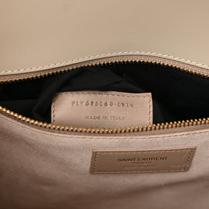 Saint Laurent Smooth Calfskin Le Carre Satchel Dark Beige 5 of 10