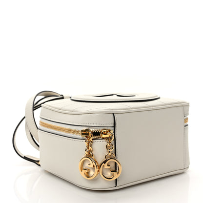 Gucci Sakai Be Green Calfskin Diagonal Stitched Blondie Top Handle Bag Mystic White 4 of 8