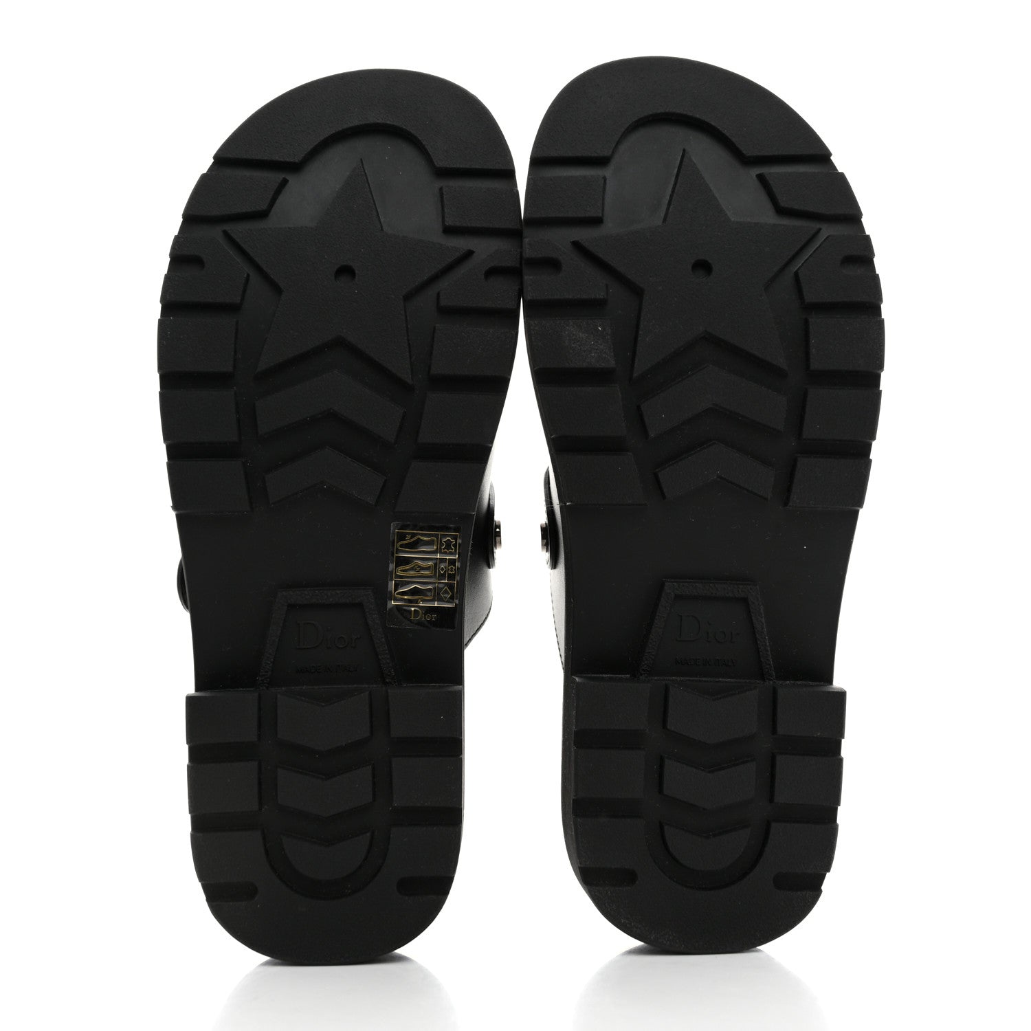 Christian Dior Calfskin Diorquake Buckled Lug Sole 15mm Clogs 36 Black 5 of 9