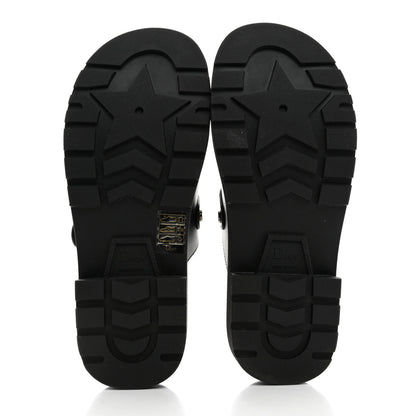 Christian Dior Calfskin Diorquake Buckled Lug Sole 15mm Clogs 36 Black 5 of 9