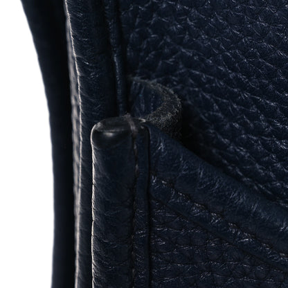 Hermes Taurillon Clemence Evelyne III PM Bleu Nuit 11 of 13