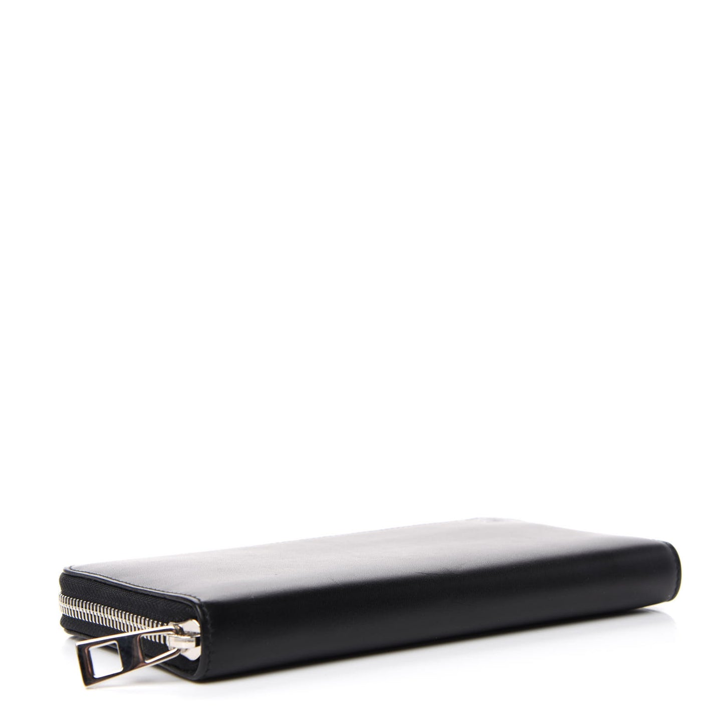 Calfskin Zip Around Wallet Black