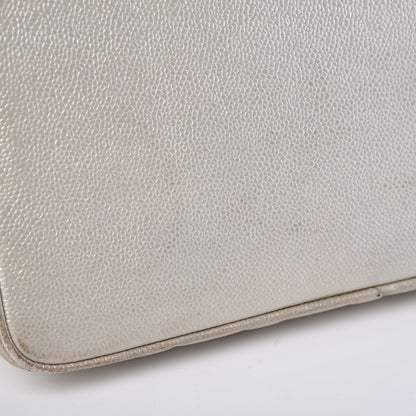 Chanel Caviar Quilted Medallion Tote Pearl 12 of 21