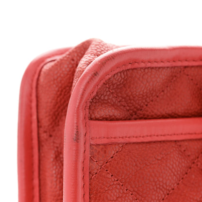 Chanel Caviar Quilted Medium French Riviera Flap Red 11 of 12