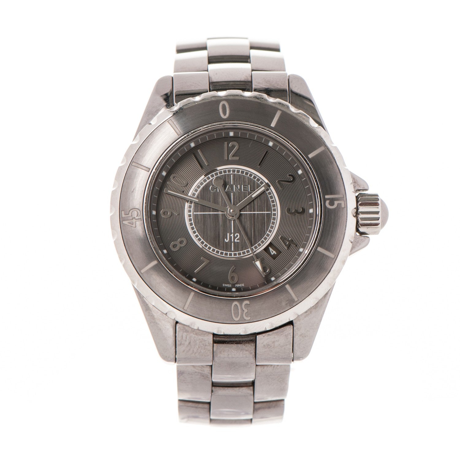 Chanel Titanium Ceramic 33mm J12 Chromatic Quartz Watch 1 of 6