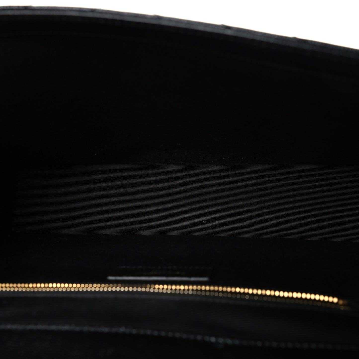 Grain De Poudre Matelasse Chevron Large Monogram Satchel Black