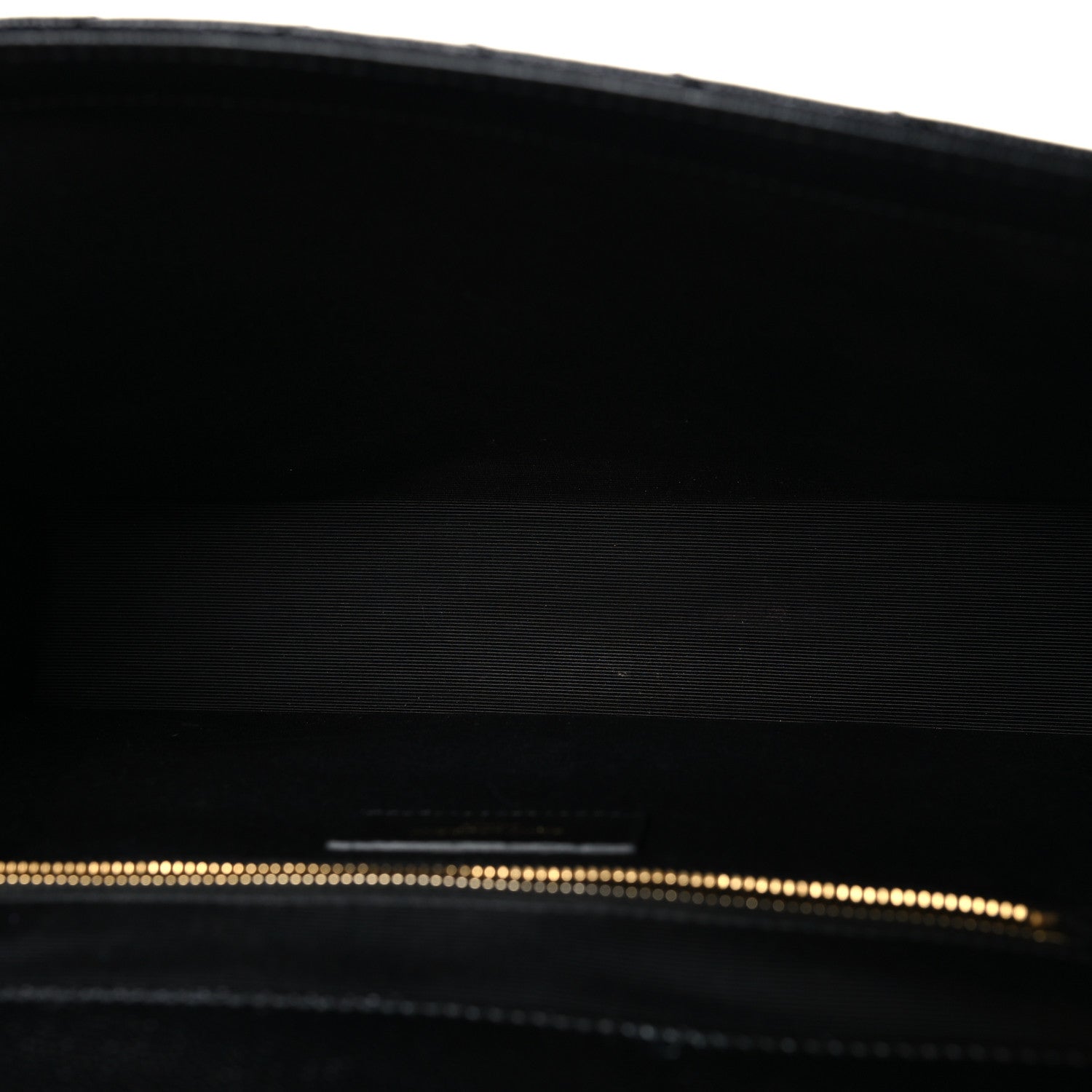 Saint Laurent Grain De Poudre Matelasse Chevron Large Monogram Satchel Black 5 of 10