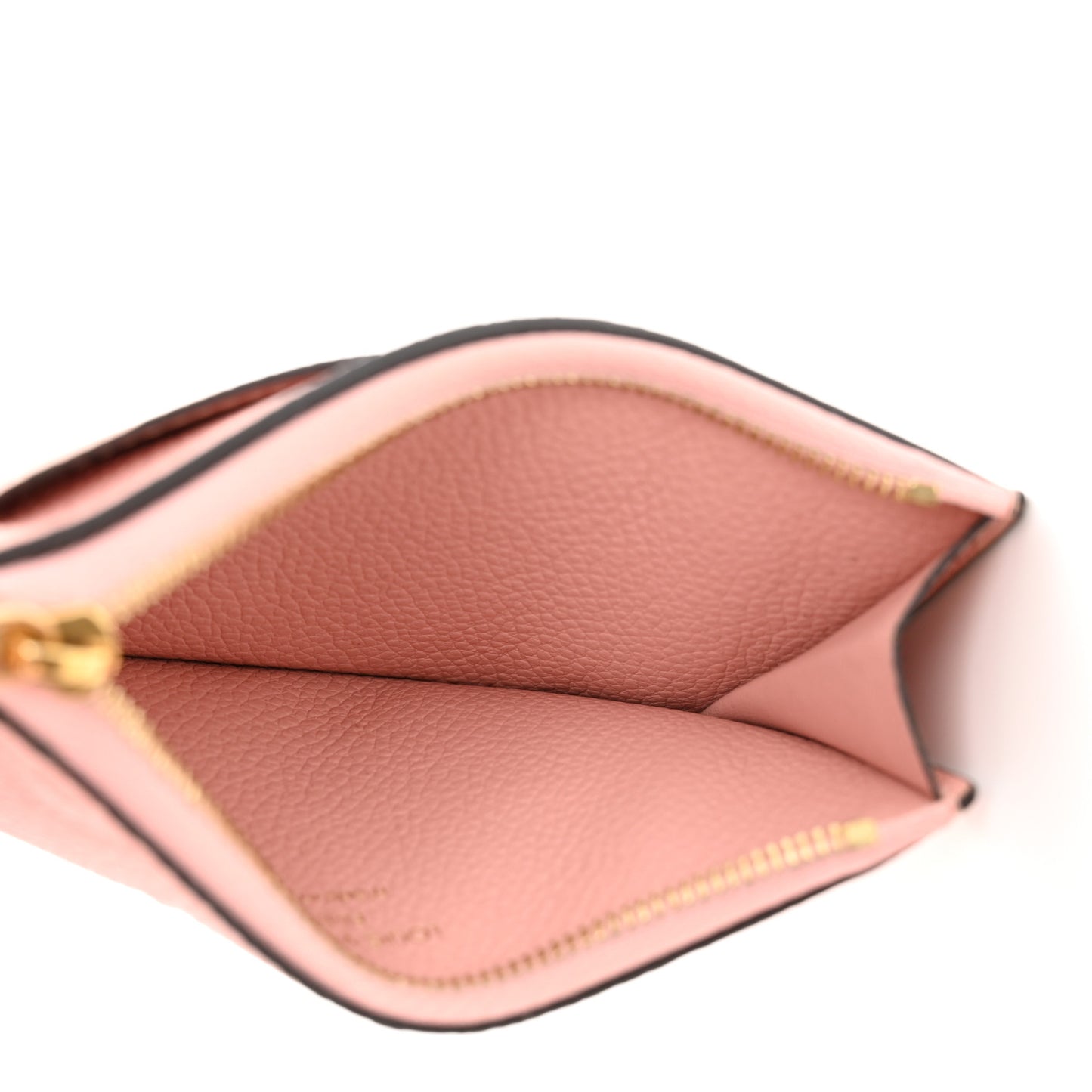 Empreinte Zipper Card Holder Rose Poudre