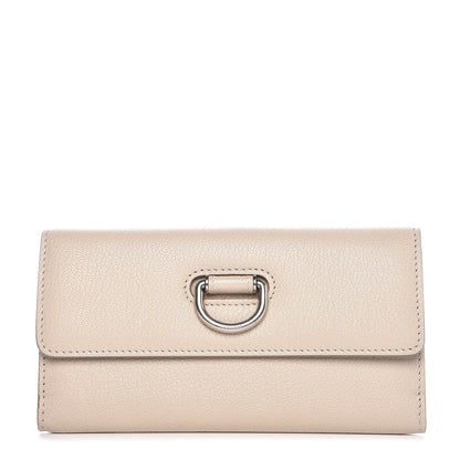 Burberry Grainy Calfskin D-Ring Continental Wallet Stone 1 of 6