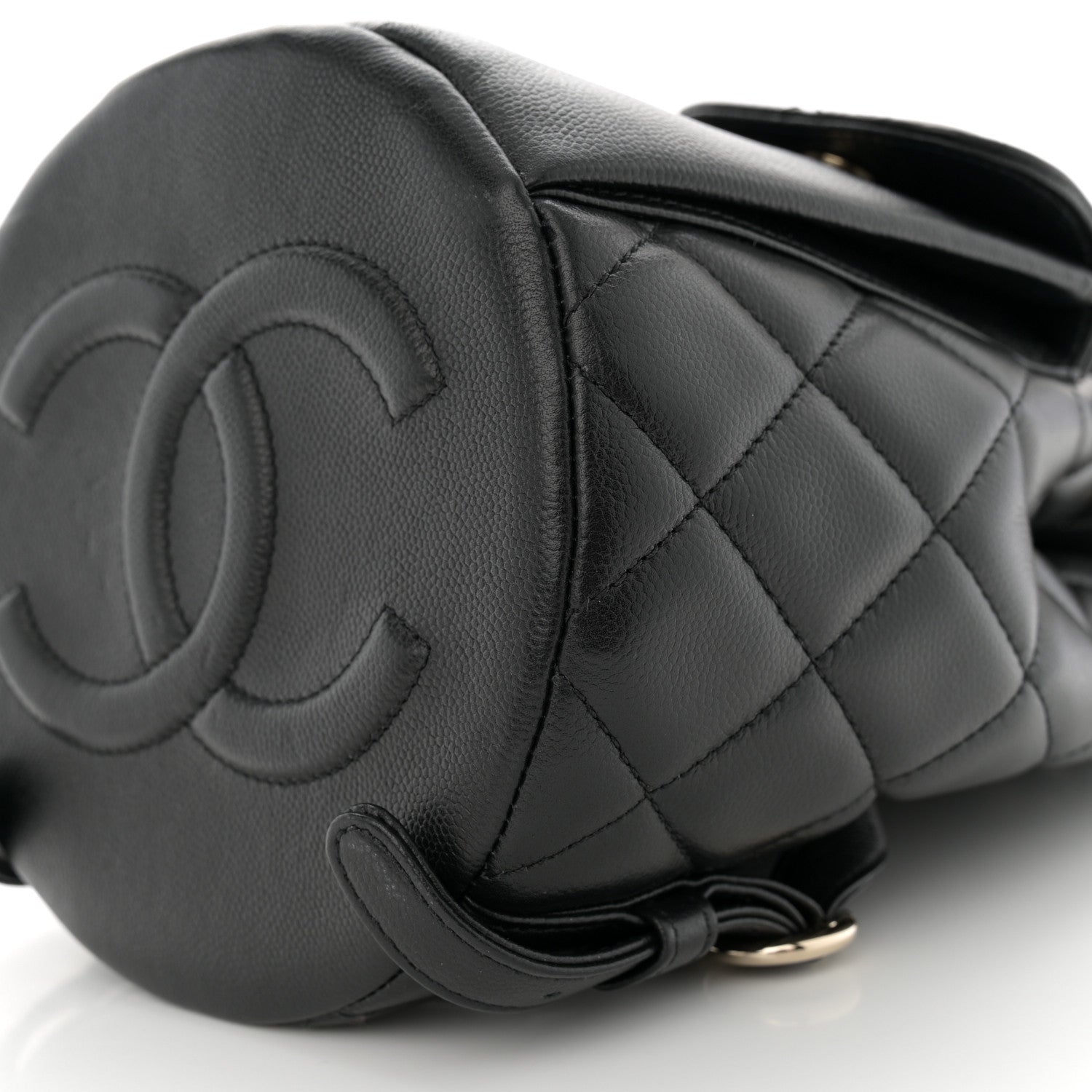 Chanel Caviar Quilted Pockets Backpack Black 10 of 12