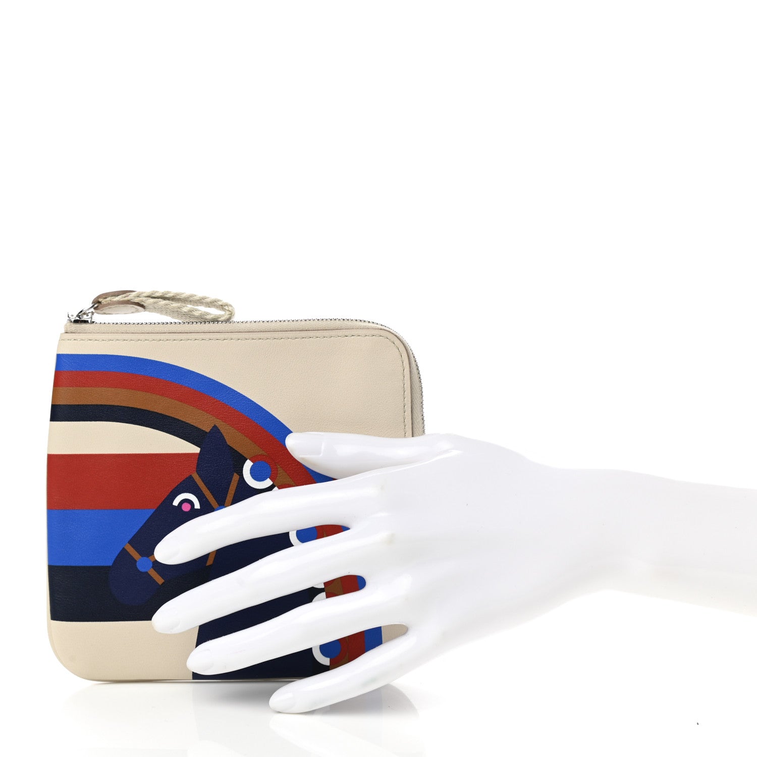 Hermes Swift Carre Rainbow Love Pocket Pouch Beton Bleu Encre 2 of 8