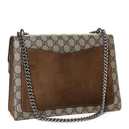 Gucci GG Supreme Monogram Medium Dionysus Shoulder Bag Taupe 3 of 11