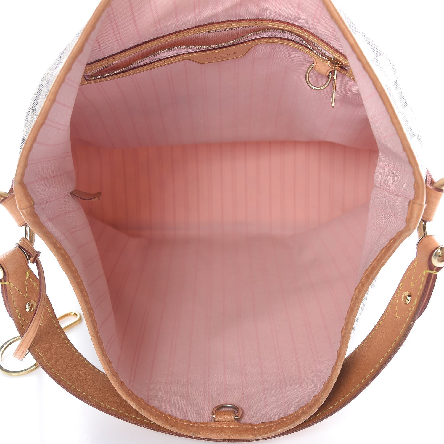 Louis Vuitton Damier Azur Delightful PM Rose Ballerine 5 of 12