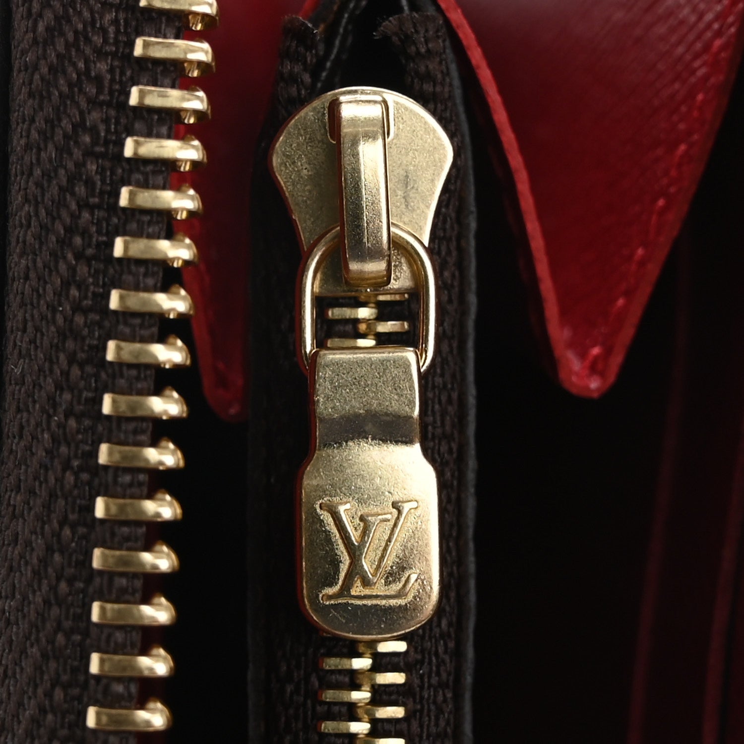Louis Vuitton Damier Ebene Clemence Wallet Cherry 7 of 8