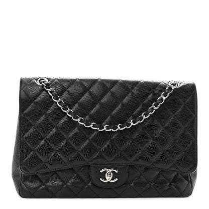 Chanel Caviar Quilted Maxi Single Flap Black 1 of 10