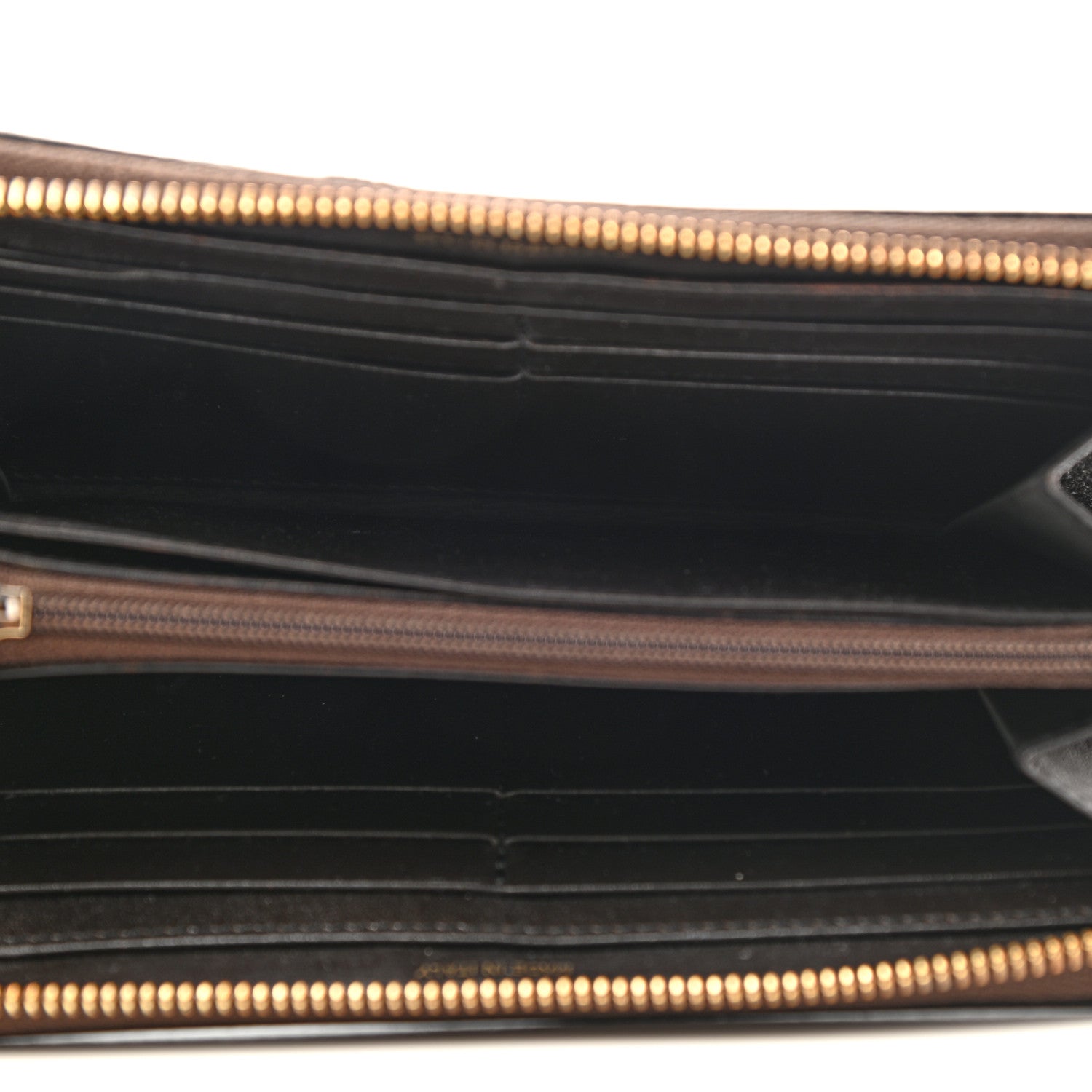 Burberry Haymarket Check Large Ziggy Zip Around Wallet Chocolate 5 of 9