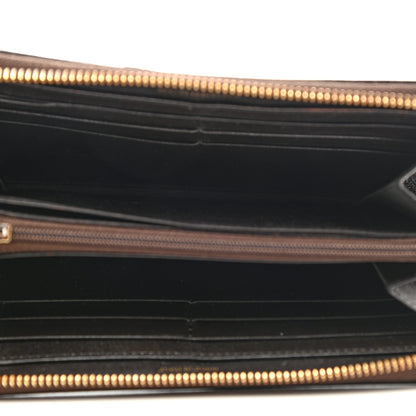 Burberry Haymarket Check Large Ziggy Zip Around Wallet Chocolate 5 of 9