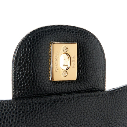 Chanel Caviar Quilted Jumbo Double Flap Black 7 of 12
