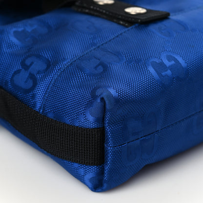 Gucci Econyl Nylon Monogram Off The Grid Messenger Bag Orient Blue Black 10 of 11