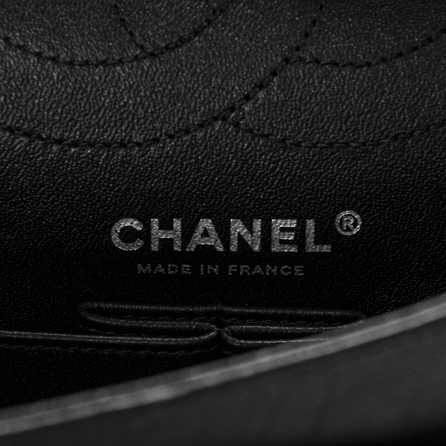 Sheepskin Chevron Quilted 2.55 Reissue 225 Double Flap So Black