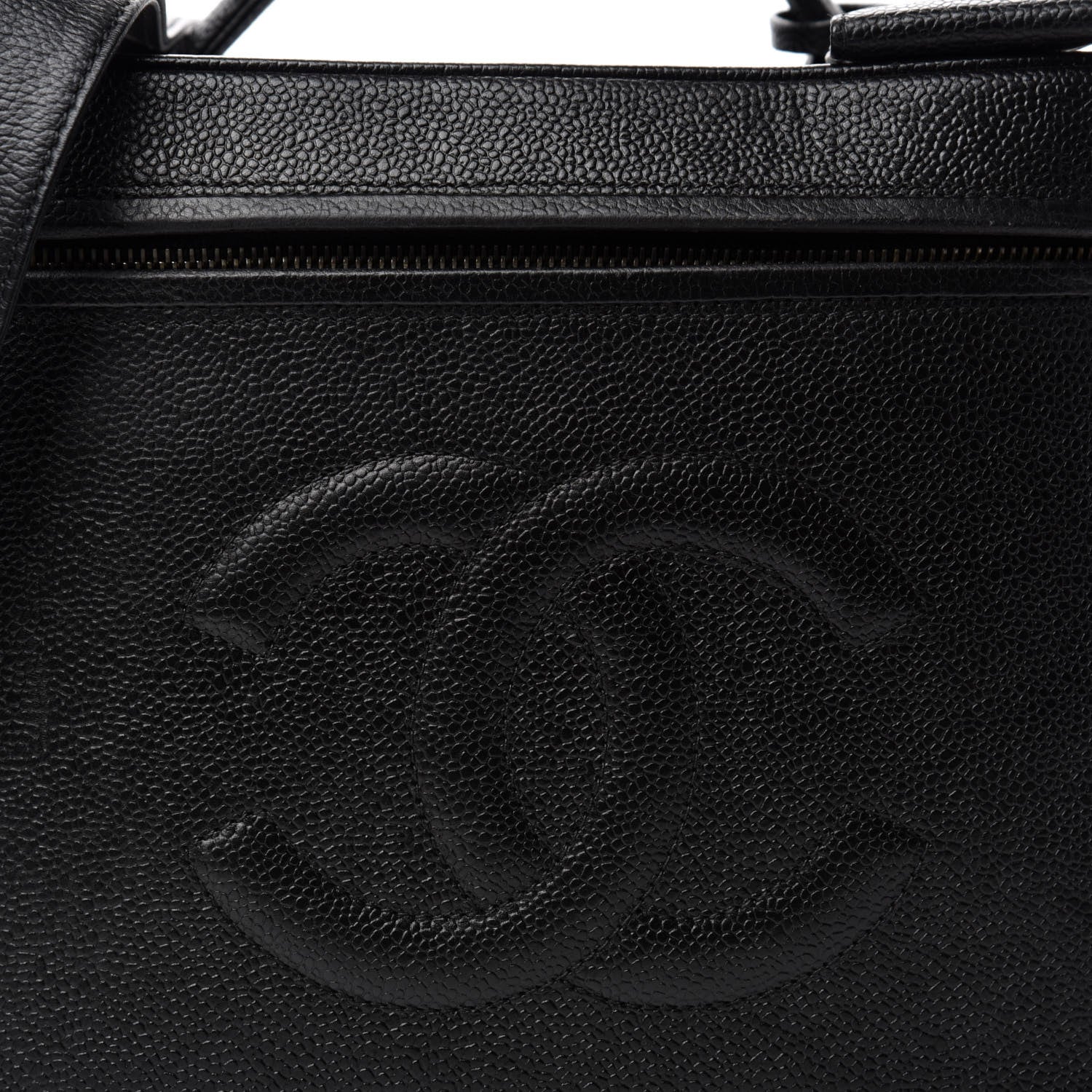 Chanel Caviar CC Vanity Train Case Black 15 of 15