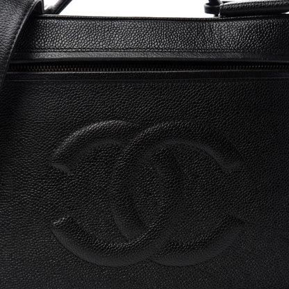 Chanel Caviar CC Vanity Train Case Black 15 of 15