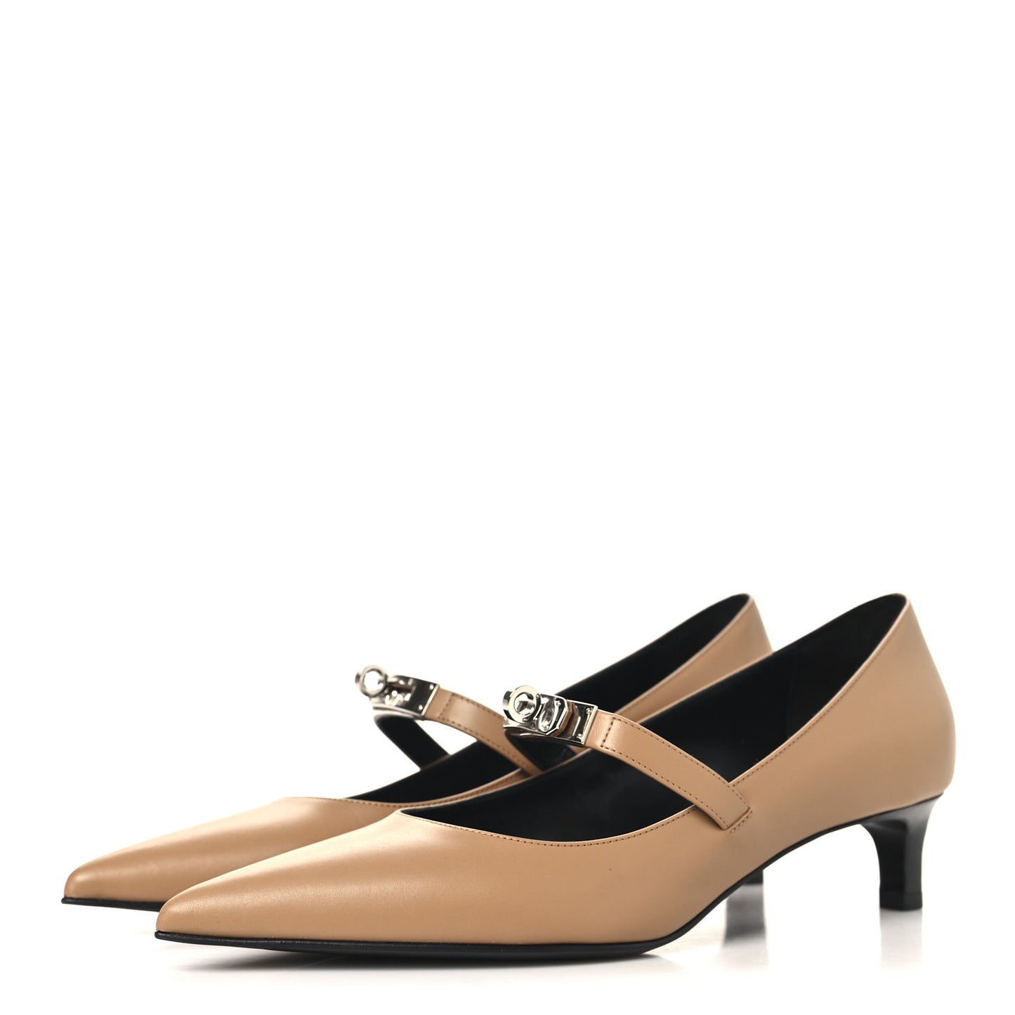 Calfskin Kiara 40 Pumps 39 Naturel Clair
