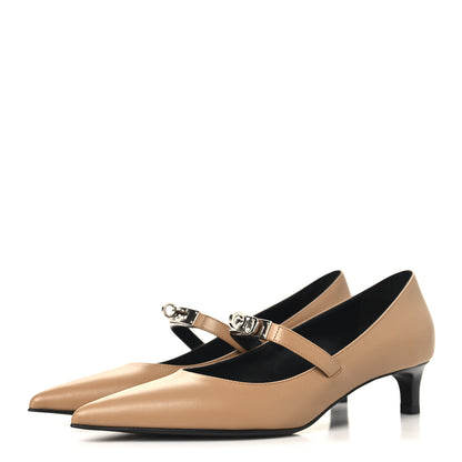 Hermes Calfskin Kiara 40 Pumps 39 Naturel Clair 4 of 10