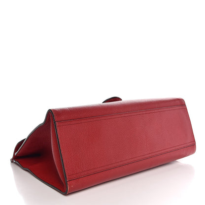 Gucci Calfskin Medium GG Marmont Top Handle Bag Vulcanic Red 4 of 7