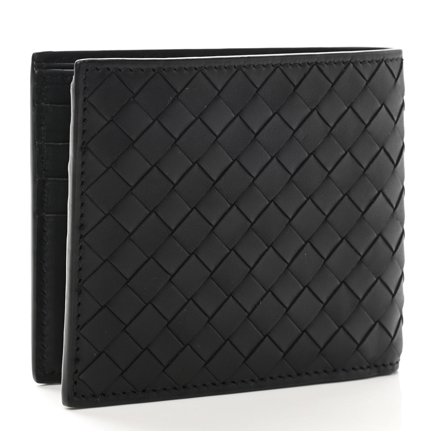Bottega Veneta Nappa Intrecciato Bi-Fold Wallet Black 3 of 8