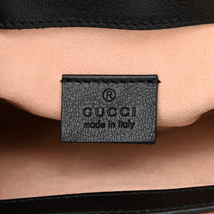 Gucci GG Supreme Monogram New Sakai Lux Calfskin Mini Padlock Flap Pocket Shoulder Bag Beige Ebony Black Cuir 6 of 10