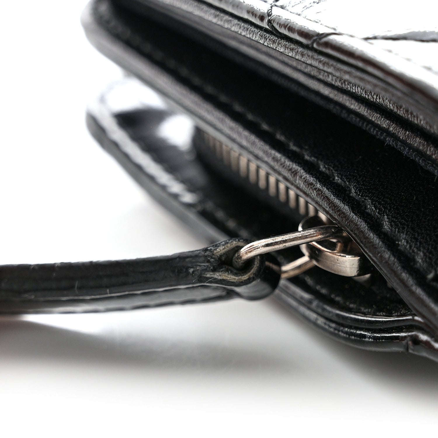 Chanel Patent CC French Wallet Black 10 of 10