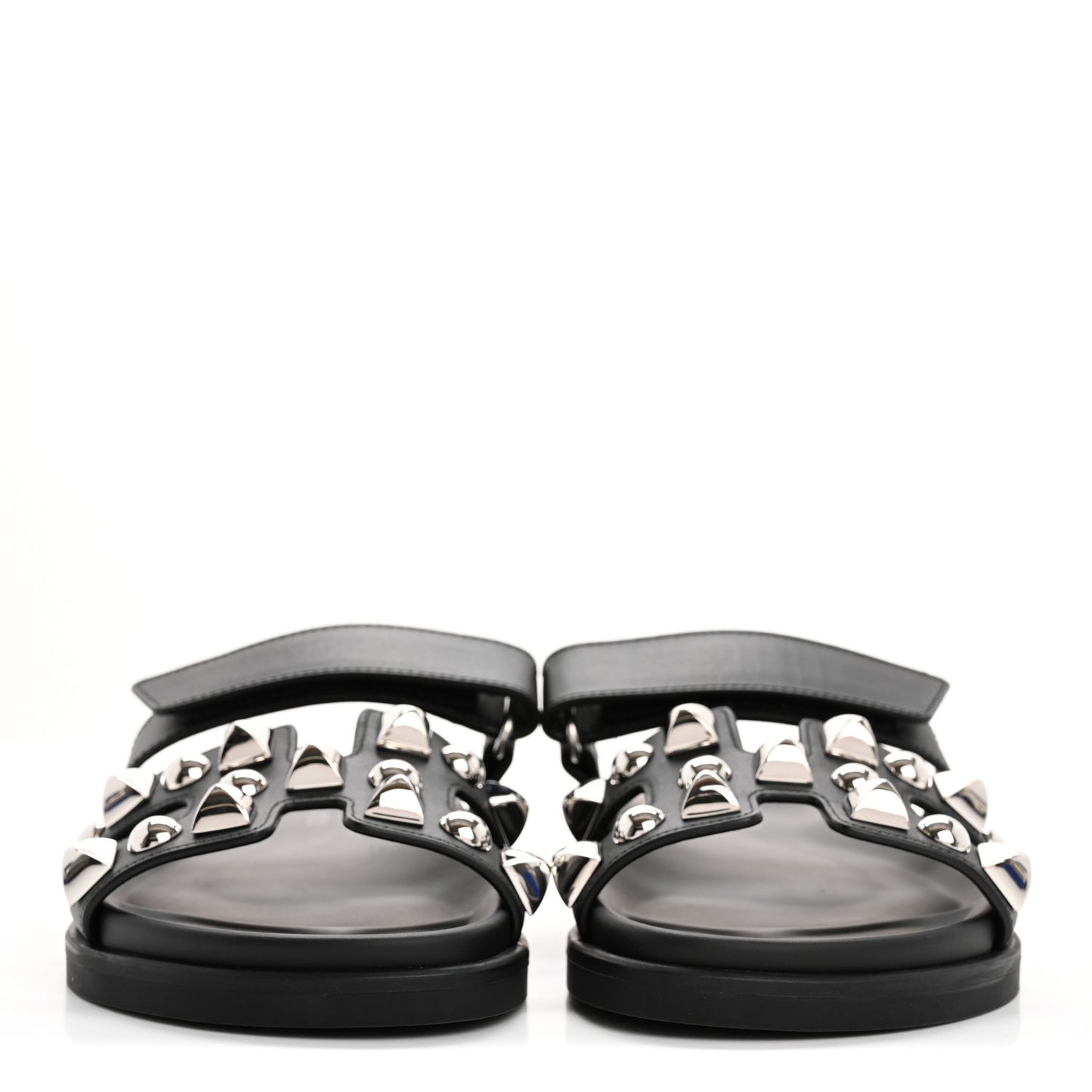 Calfskin Medor Studded Womens Chypre Sandals 36 Black