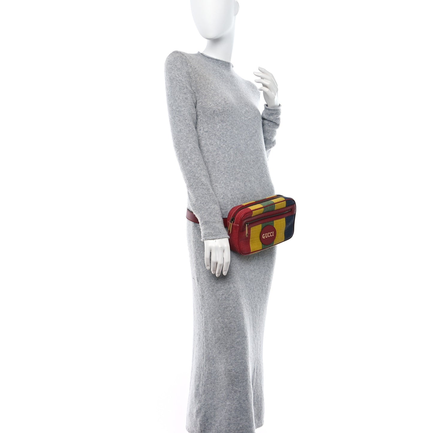 Canvas Marley Stripe Script Logo Gucci Belt Bag 80 32 Multicolor