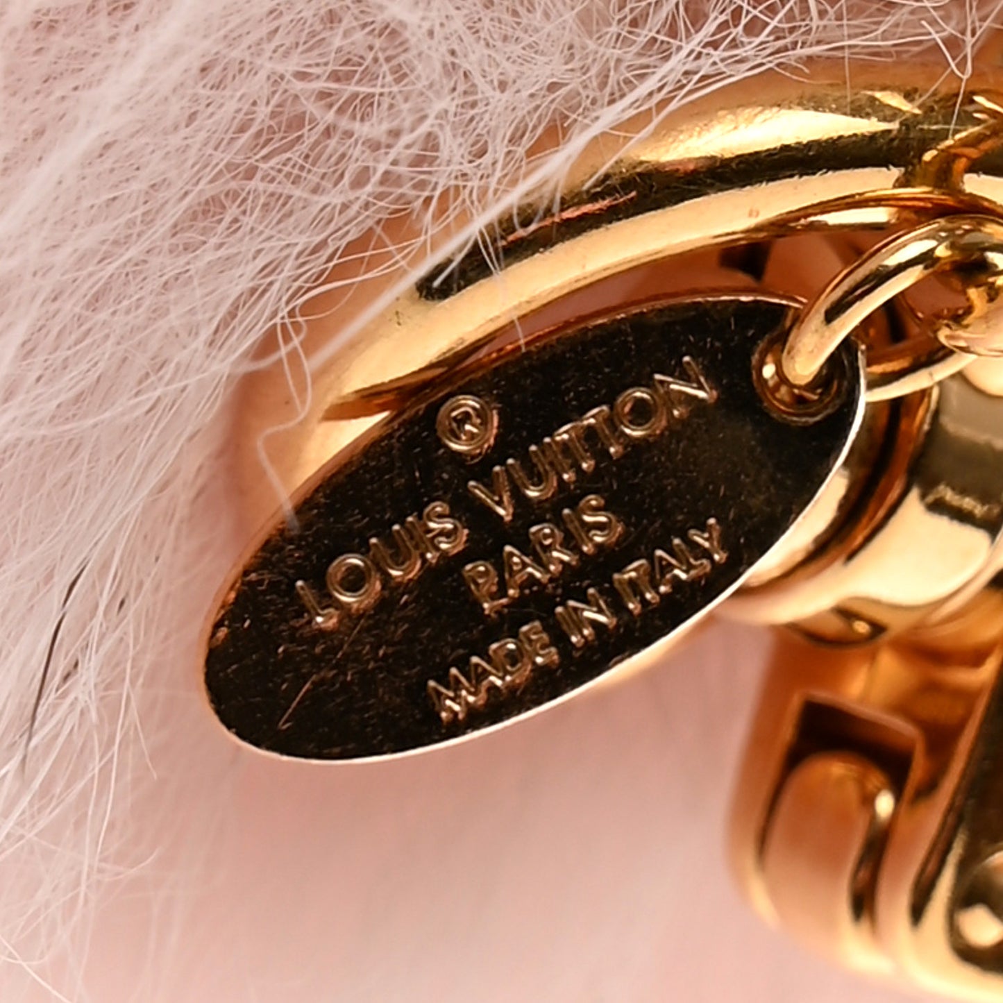 Fuzzy Bubble Bag Charm Light Pink