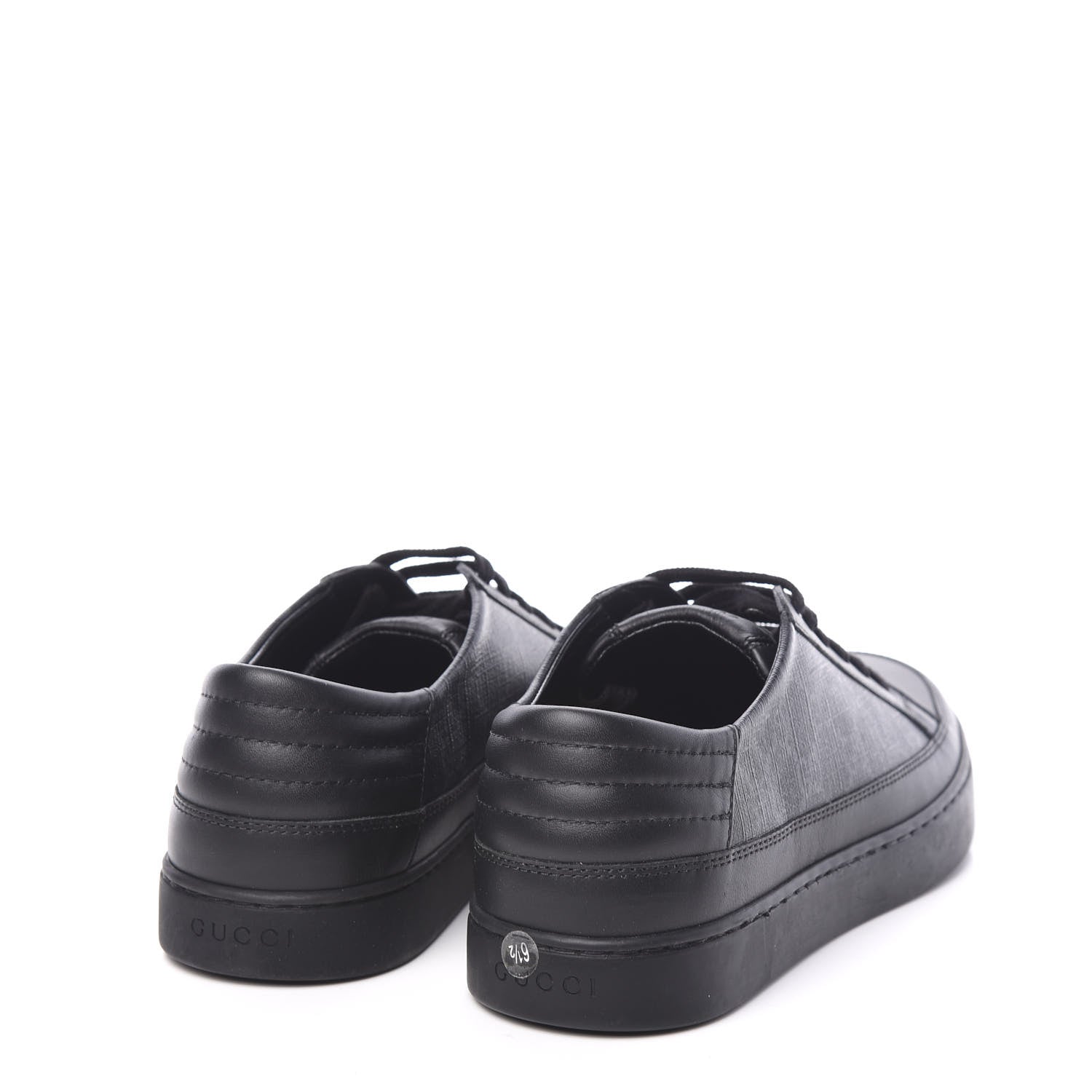Gucci GG Supreme Monogram Mens Sneakers 6.5 Black 4 of 9