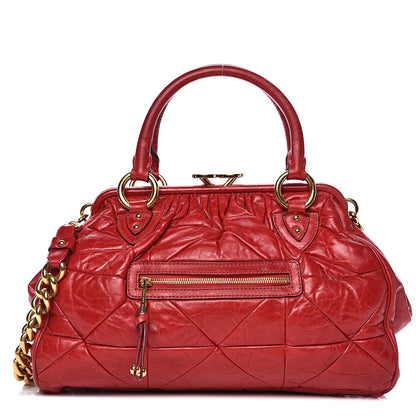 Marc Jacobs Lambskin Quilted Stam Red 1 of 14